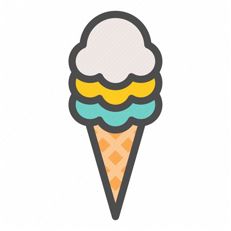 Ice Cream Ice Cream Cone Icecream Sweets Icon Download On Iconfinder