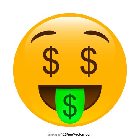 Money Mouth Face Emoji Graphics