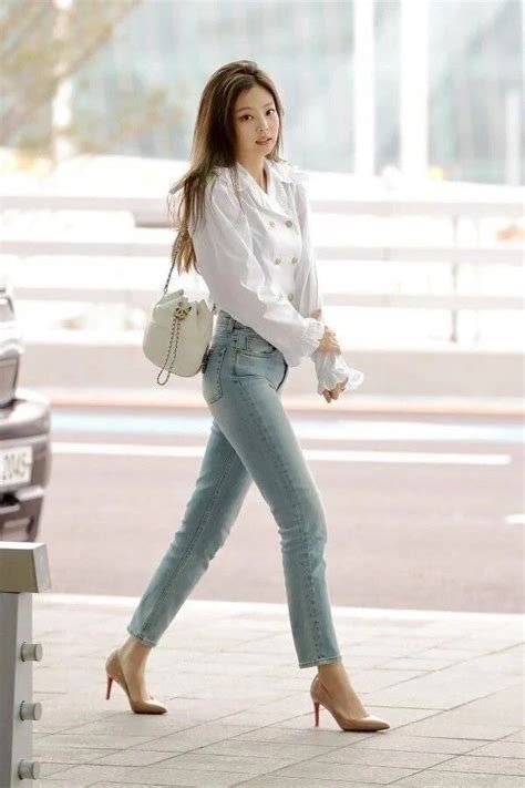 Jennie Kim Korean Airport Fashion Blackpink Fashion Kpop Fashion