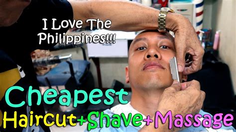 the cheapest haircut shave massage ever philippines april 3rd 2017 vlog 73 youtube