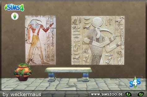 Blackys Sims 4 Zoo Early Civilization Wall Art By Weckermaus