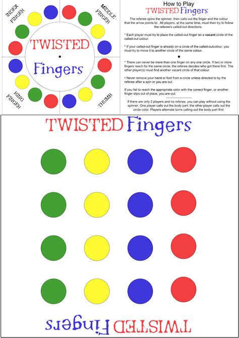 Pocket Change Charm Twisted Fingers Game Mini Twister Game