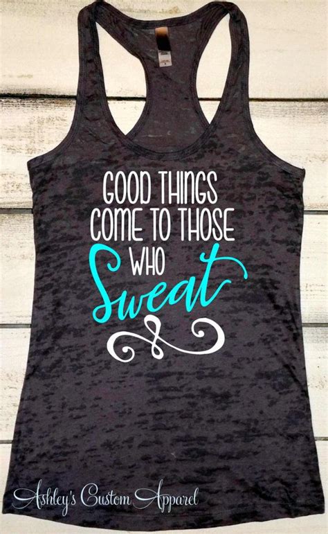 Our running tops feature the very latest technical fabrics. Fitness Tank, Womens Workout Tank Top, Good Things Come to ...