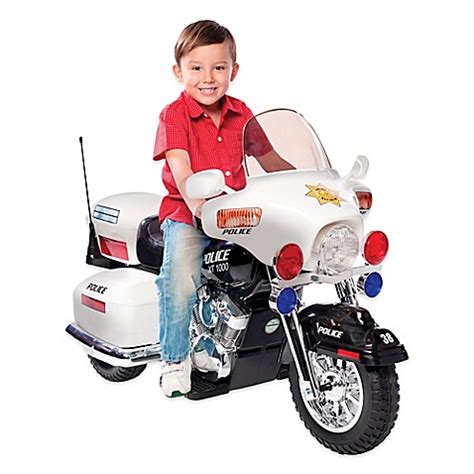 Read customer reviews & find best sellers. Kid Motorz Patrol H. Police 12-Volt Motorcycle Ride-On in ...