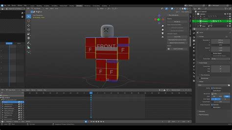How To Put A Textureface Onto A Roblox Blender Rig Youtube