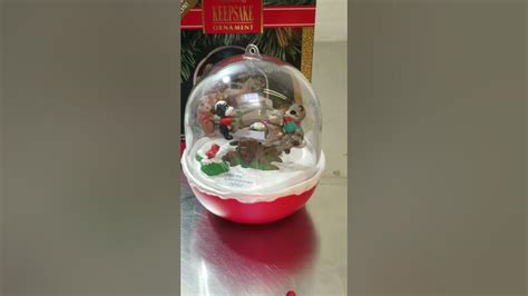 Hallmark Light And Motion Ornament Forest Frolics Youtube