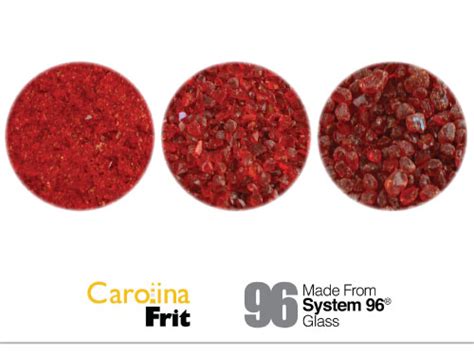 Iridescent Cherry Red Transparent Carolina Frit