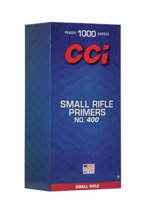 Cci Standard Small Rifle Primers 400 1000 Count Dances Sporting