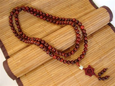 Buddha 108 Bead Mala Necklace For Meditation