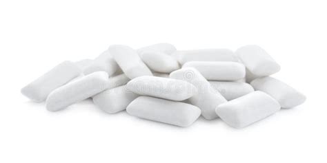 Heap Of Chewing Gum Pieces On White Background Stock Photo Image Of