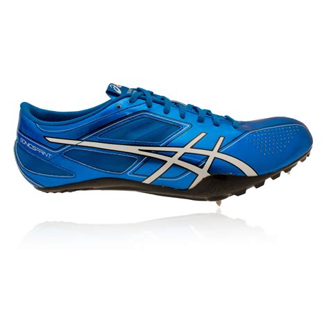 Asics Sonicsprint Mens Blue Running Field Spikes Athletics Sports Shoes
