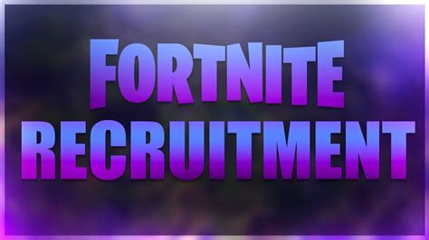 Fortnite Clan Recruitment Team Tfm Xbox Open Youtube