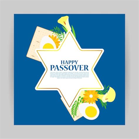 Premium Vector Vector Illustration Happy Passover Greeting