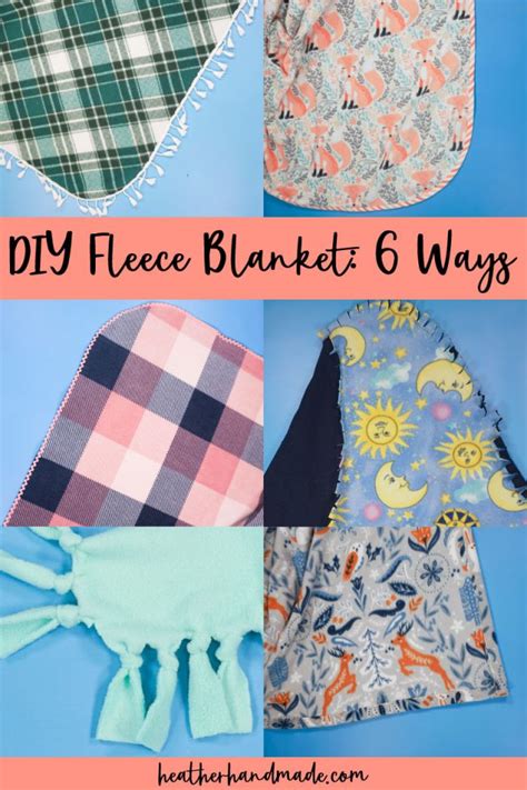6 Ways To Make A Fleece Blanket Sewing