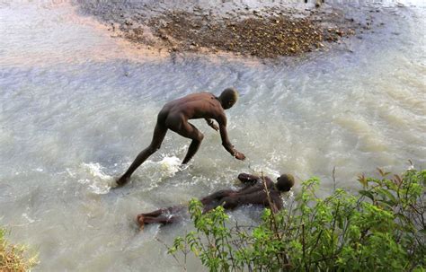 Men S African River Bathing
