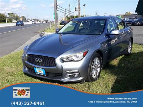 Used Infiniti Q50 2015 For Sale In Aberdeen Md Md Motorcars Inc