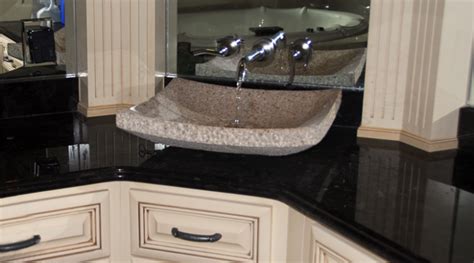 Special order vanities open up hundreds of style, configuration, and color options for your new bathroom cabinets. Bathrooms | Miami Circle Marble & Fabrication