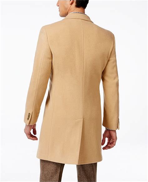 Tommy hilfiger wool blend button front longer length outerwear coat l nwt black. Tommy Hilfiger Addison Wool-Blend Overcoat Trim Fit ...