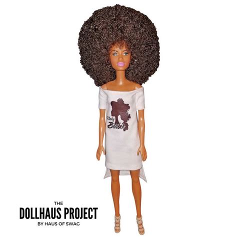 Kinky Barbie Big Haired Afro Fashion Collector Doll Haus Of Swag