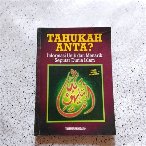 Jual Buku Tahukah Anta Informasi Unik And Menarik Seputar Dunia Islam