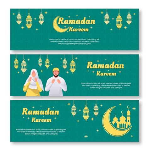 Ramadan Banners Template Free Vector