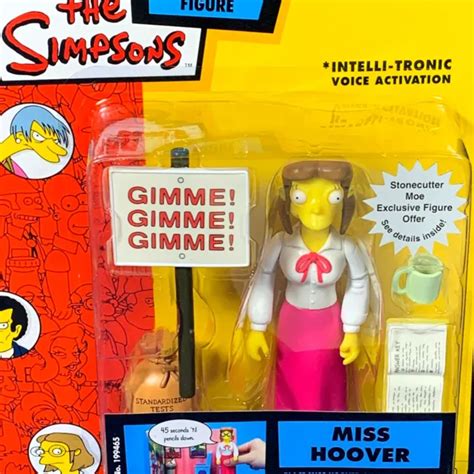 New Miss Hoover Simpsons Playmates Wos Series 14 Action Figure Teacher 199465 2370 Picclick