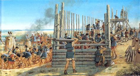 Construction Of A Fortified Camp Late Republic Roman History Roman