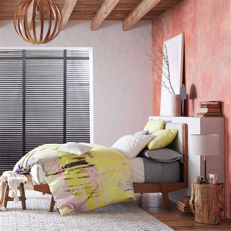 The best designer bedding brands. Modern Bed - Linen Weave | west elm Canada