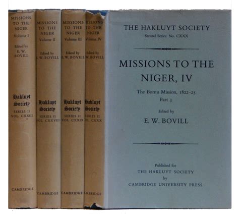 Missions To The Niger The Journal Of Fredrich Hornemanns Travels And