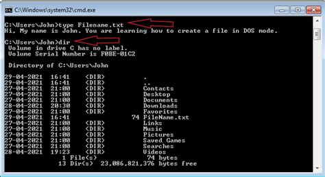 Creating New File And Folder In Ms Dos Dotnet Guide