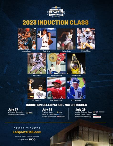 Louisiana Sports Hall Of Fame Announces 2023 Induction Class