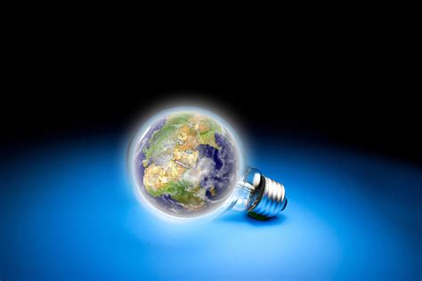 Earth Light Bulb Artwork Earth Lightbulb Hd Wallpaper Wallpaper Flare