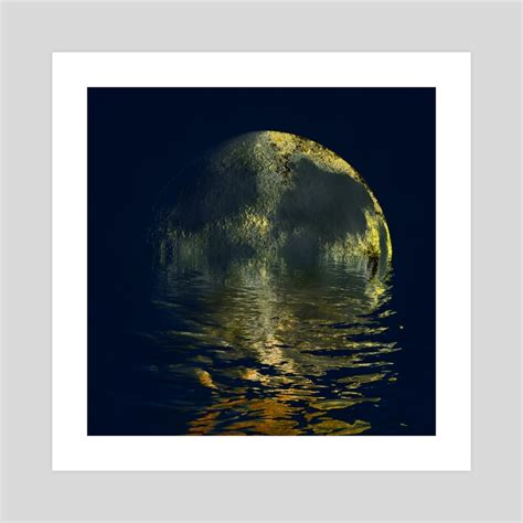 Melting Moon An Art Print By Kristian Leov Inprnt