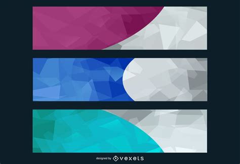 Abstract Creative Wide Banner Background Pack Vector Download
