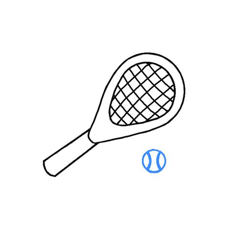 How to Draw a Tennis Racket - Step by Step Easy Drawing Guides