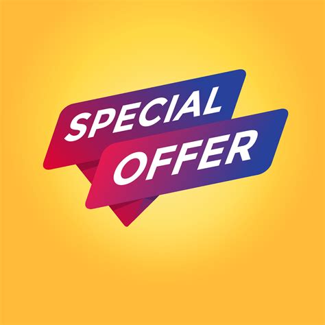 Special Offer Tag Sign 3589611 Vector Art At Vecteezy
