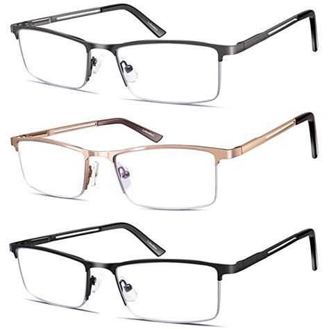 buy reading glasses for men 1 25 blue light blocking reading glasses metal readers at