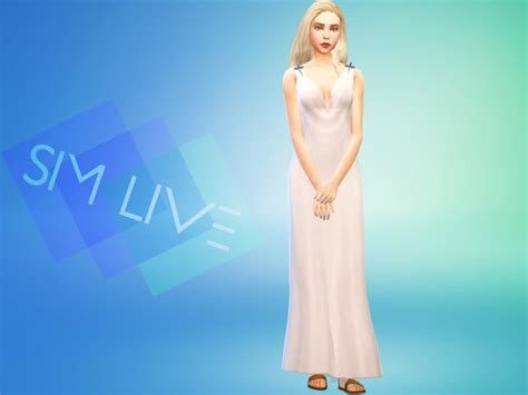 Daenerys Illirio T Dress Maxis Match Sims 4 Mod