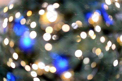 Blurry New Year And Christmas Lights Featuring Light Bokeh And