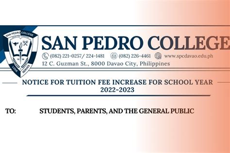 San Pedro College To Hike Tuition Next Academic Year The Post