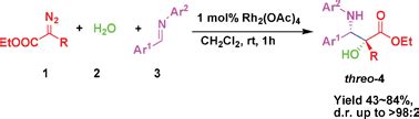 Component Match In Rhodium Catalyzed Three Component Reactions Of Ethyl