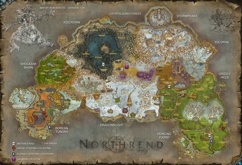 Northrend World Map Warcraft Map Fantasy World Map Map