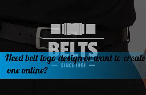 How To Make A Belt Logo Design