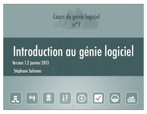 Introduction au génie logiciel 1.2