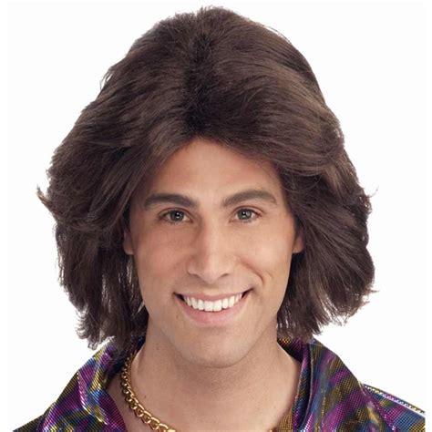 70s Cool Guy Brown Wig Clothing