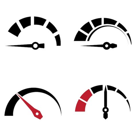 Premium Vector Speed Meter Icon Vector Illustration Logo Design