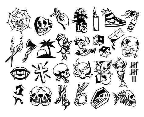 Tattoo Flash Sheet Tattoo Flash Art Flash Tattoo Tattoo Sketches