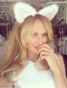 Candice Swanepoel Brings Out Her Inner Feline With A Pair Of Furry