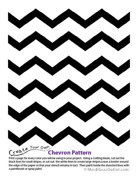 Party Ideas By Mardi Gras Outlet Chevron Pattern Stencil Free