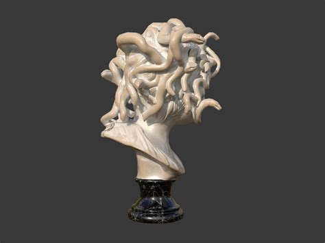 3d Model Medusa By Bernini Vr Ar Low Poly Cgtrader